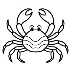Elegant Crab Outline