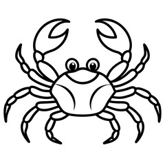 Elegant Crab Outline