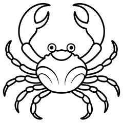 Elegant Crab Outline