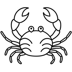 Elegant Crab Outline