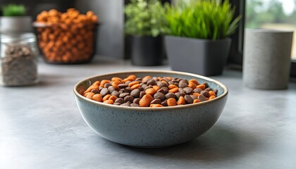 Dog food bowl, kitchen, treats