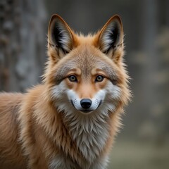 Obraz premium red fox in the woods