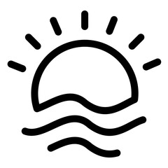 Fototapeta premium dawn icon for illustration