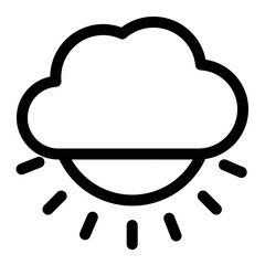 sunset  icon for illustration