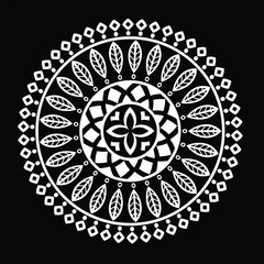 mandala round ornament