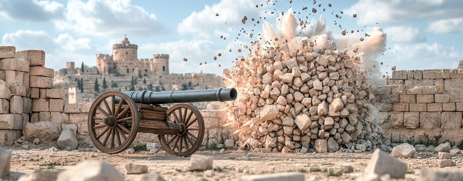 mark hit collision Cannonball Collision with Ancient Stone Walls
