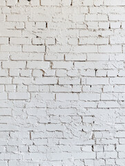 Obraz premium Classic White Brick Wall: A high-resolution photograph captures the timeless elegance of a white brick wall, showcasing the texture and character of the classic building material.