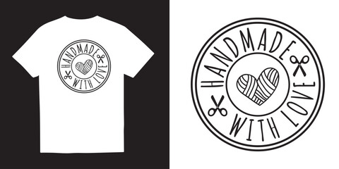 Handmade with love crochet tshirt design SVG Bundle, Crochet quotes design Bundle,Hook tshirt idea, Knitting vector, yarn svg, Cricut,Silhouette, crochet design bundle