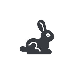 Easter bunny vector icon
