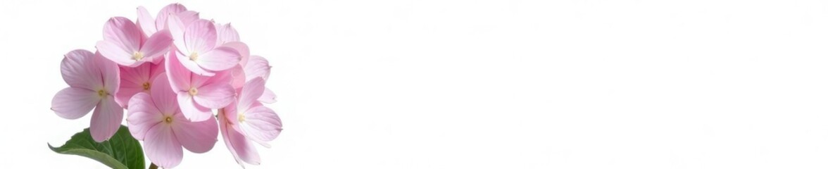 Obraz premium Single hydrangea flower isolated on white background, natural, texture