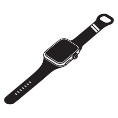 Smartwatch Vector Template Graphic Resource for Tech Design Project