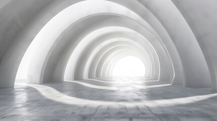 Obraz premium White Archway Tunnel