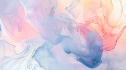 Fototapeta premium Abstract vivid colorful wave flowing express dreamy texture. Seamless texture vividness pastel swirling convey sense of gentle and soft emotion scene perfect for effect and graphic design. AIG61.