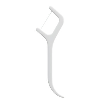 Dental Floss Pick on Transparent Background for Healthy Teeth and Gums
