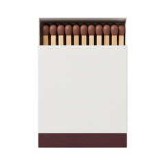 Open matchbox with safety matches isolated, providing ignition solutions