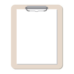 使い勝手の良いシンプルなタッチのカルテ、クリップボード＿ベージュ
