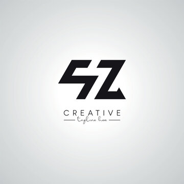QZ ZQ Letter Modern Unique Logo Design. Initial Based Monogram Symbol.