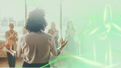 Businesspeople in a business conference