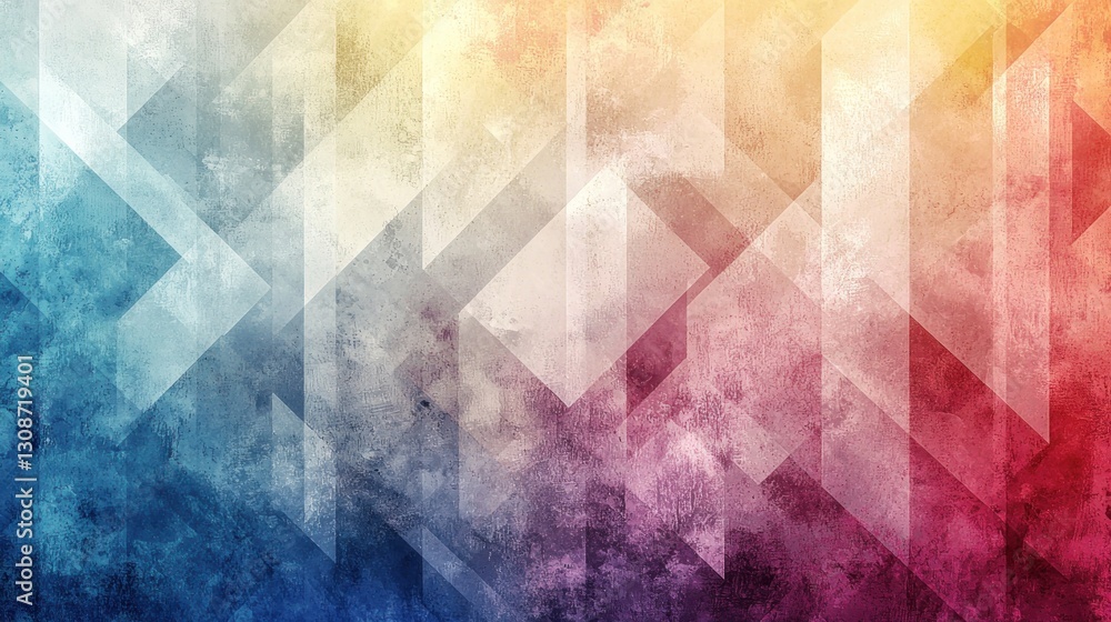 Poster an abstract background composed of geometric shapes and color gradients