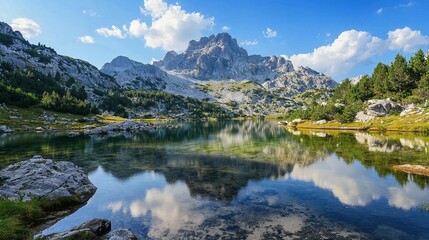Fototapeta premium Mountain Lake Reflection