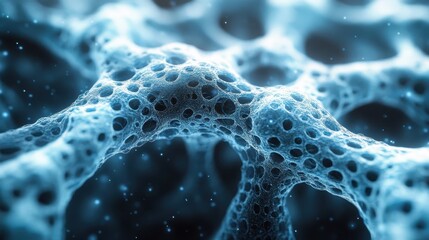 A minimalist depiction of a glowing neuron web.