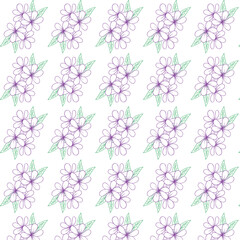 seamless pattern with flowers