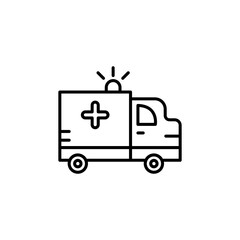 Ambulance line icon