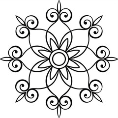 abstract floral ornament