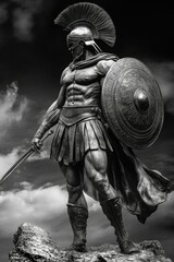 Obraz premium Ares, the Greek God of War and Warrior in Greek Mythology
