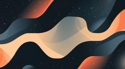 Abstract vivid colorful wave flowing express energetic texture. Seamless texture of vividness curve swirling convey sense of harmony and wonderful scene perfect for effect and graphic design. AIG51.