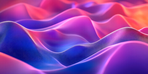 Modern Wavy Gradient Screensaver Wallpaper Background for Digital Art, UI Design, or Branding
