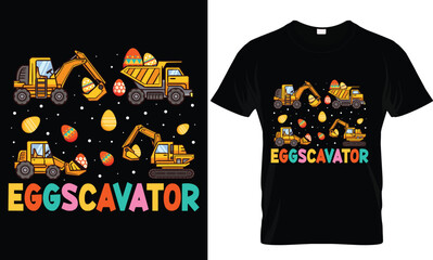 happy easter day trendy T shirt design graphic template. easter bunny funny t shirt design