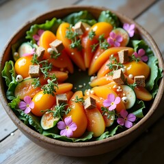 salad with tomatoes and cucumbers