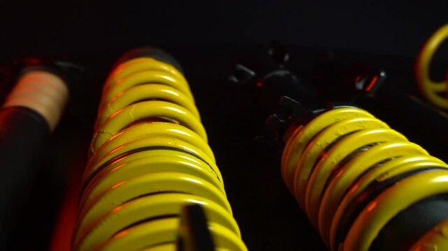 adjustable tuned sports suspension for a bench front-wheel drive car yellow coilovers 