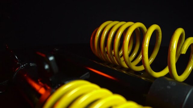 adjustable tuned sports suspension for a bench front-wheel drive car yellow coilovers 
