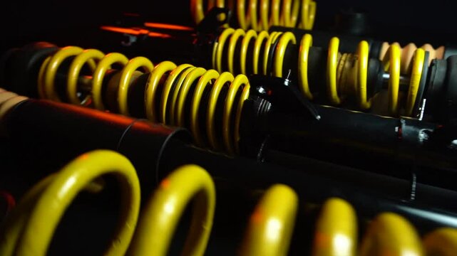 adjustable tuned sports suspension for a bench front-wheel drive car yellow coilovers 