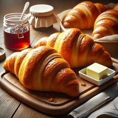 croissant on a plate