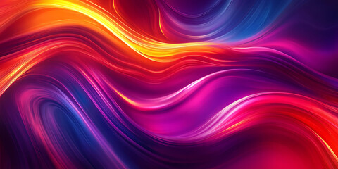Obraz premium Abstract Flowing Waves of Color and Light for a Vibrant and Modern Digital Wallpaper