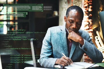 African descent man working
