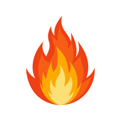 fire flames isolated on transparent background