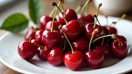 cherries on a plate