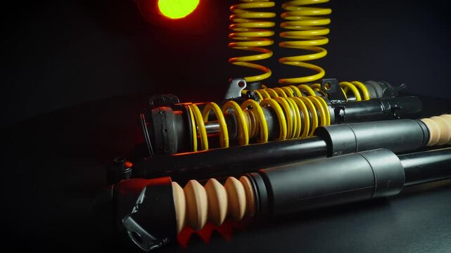 adjustable tuned sports suspension for a bench front-wheel drive car yellow coilovers 