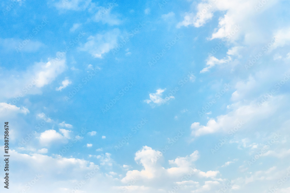 Canvas Prints the sky is blue and clear with a few clouds scattered throughout