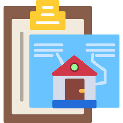 House Design Clipboard Icon