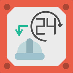 24Hour Worker Service Icon