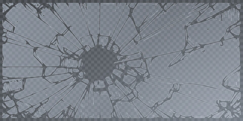 Broken glass shatter and piece. Realistic vector illustration set of explode mirror shard fragment. flying transparent sharp debris elements of smithereens beaten crystal or ice on dark background.