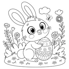 easter bunny coloring book for kids