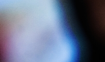 Blue gradient background grainy glowing blue white light spot black dark backdrop noise texture abstract banner design