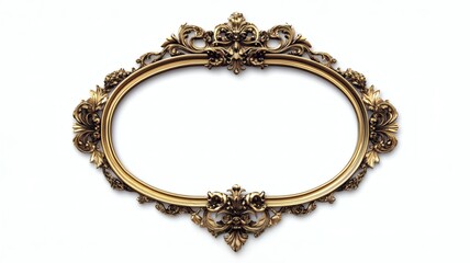Ornate Vintage Decorative Frame with Intricate Designs and Details