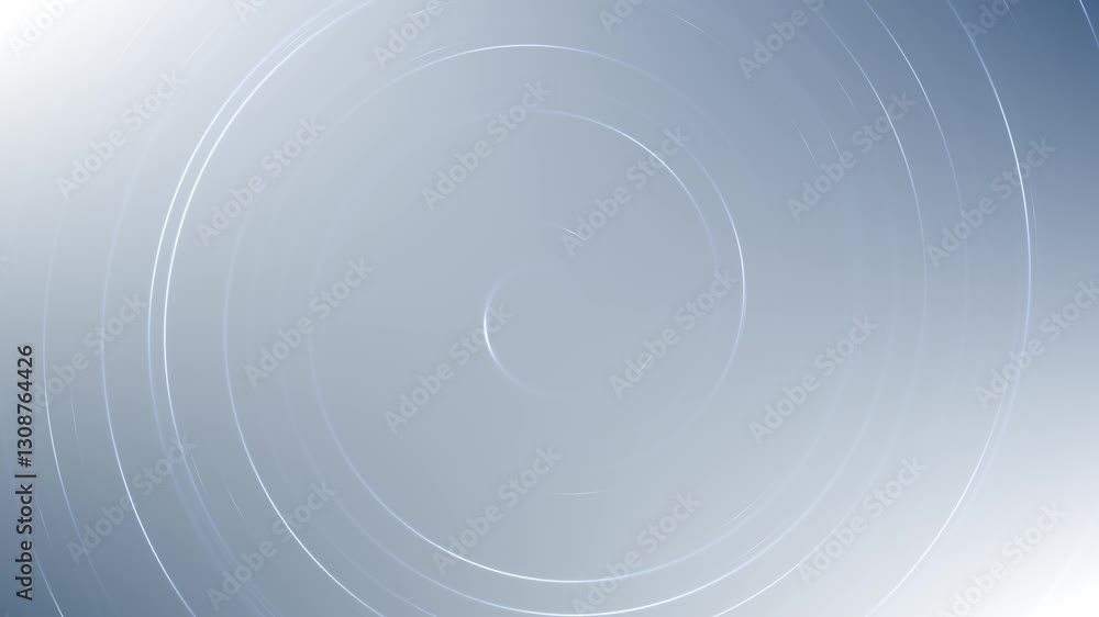 Poster Magical energy spiral grey twirling vortex lines, abstract animation background